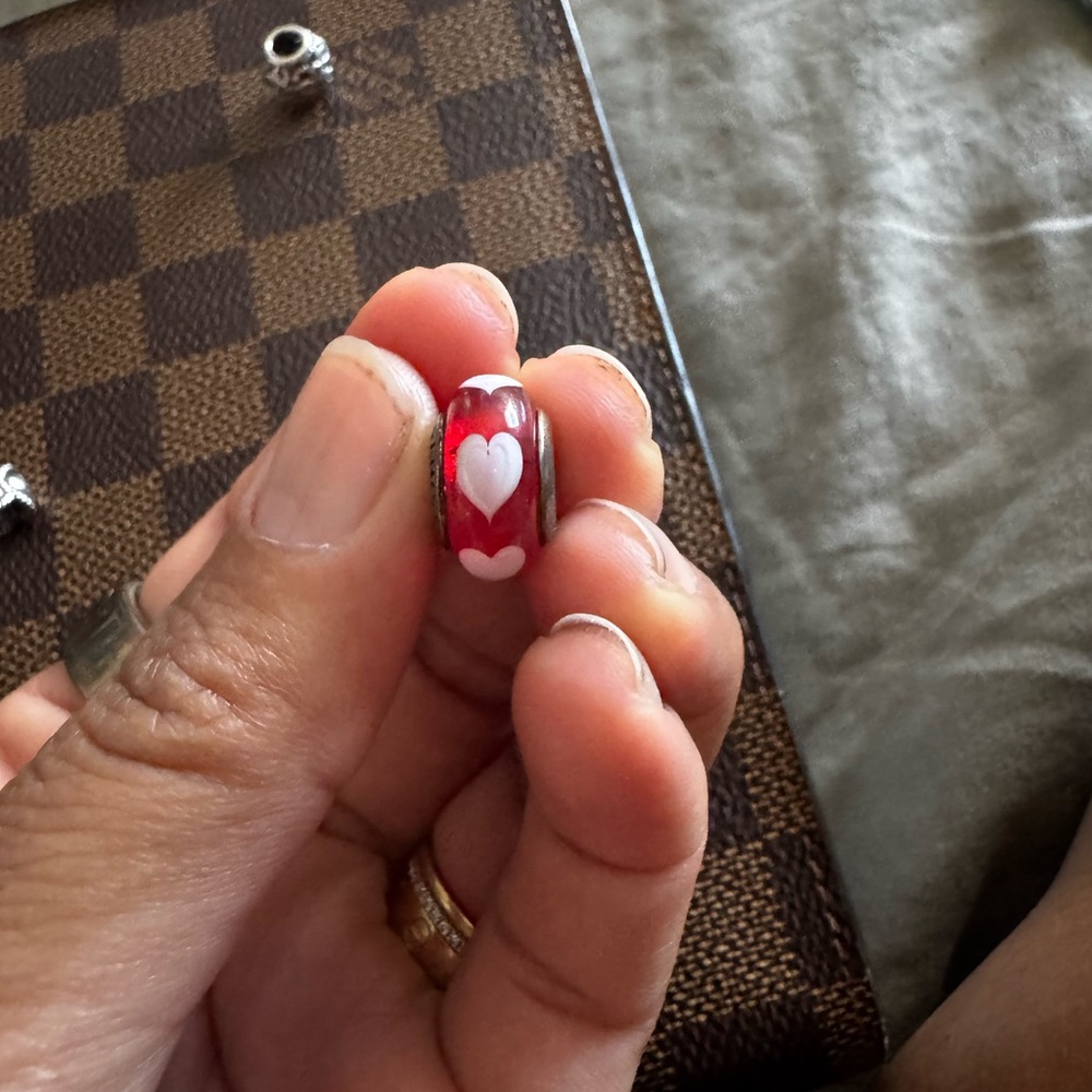 Pandora Red and White Charm